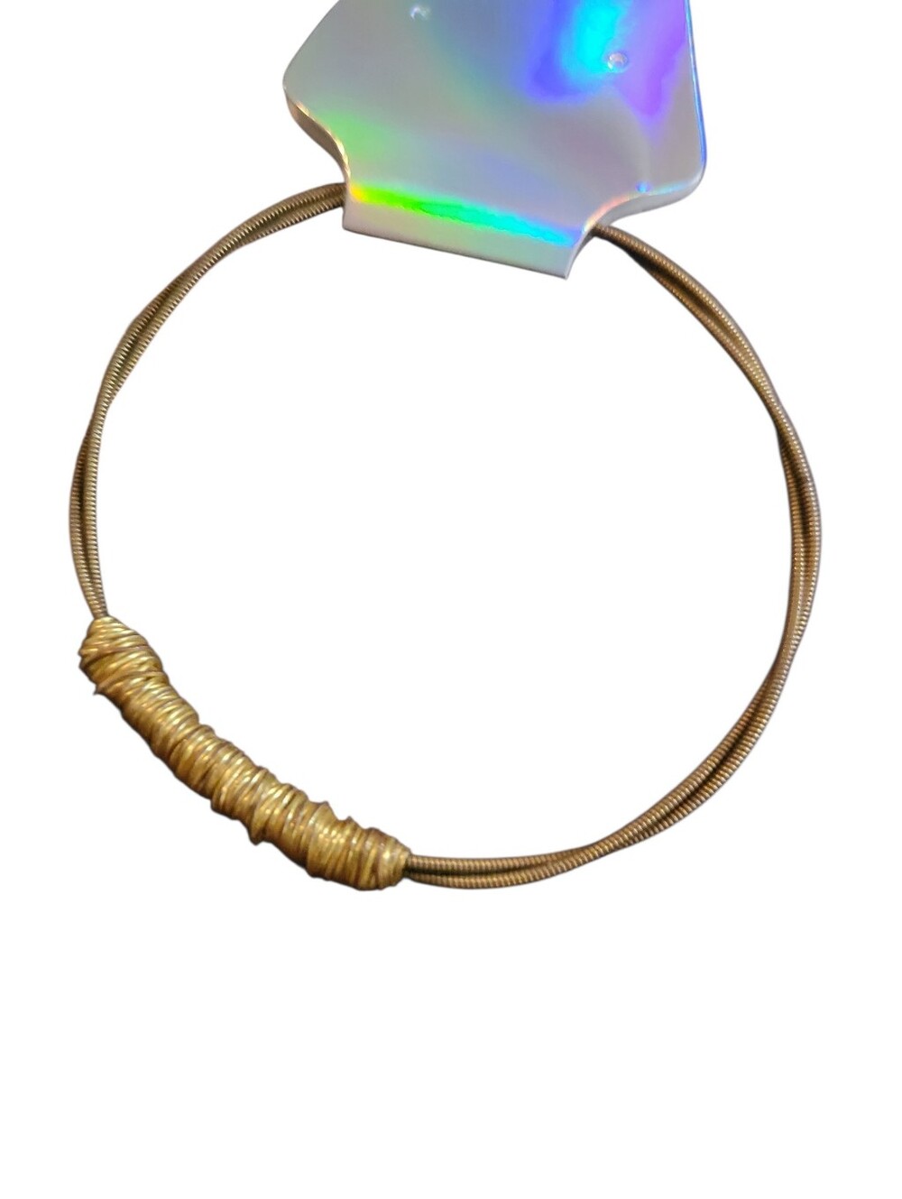 Wire Wrapped Mesh Bangle Bracelet